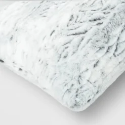 Tipped Snow Leopard Faux Fur Square Throw Pillow - Threshold™ 9 Tipped Snow Leopard Faux Fur Square Throw Pillow - Threshold™ -Decor Home GUEST 668d17e8 01a5 40e8 86ab 0b7c616c19dd