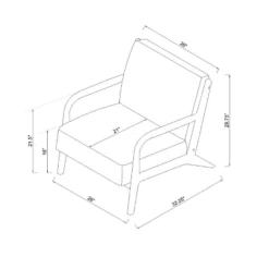 Esters Wood Armchair - Threshold™ -Decor Home GUEST 671b808a 0f51 4b1b 8bb1 34be7d271a3c