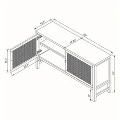 Palmdale Woven Door Console - Threshold™ Designed With Studio McGee -Decor Home GUEST 6d225f38 58c8 4d6f a350 e4de6fff4cf2
