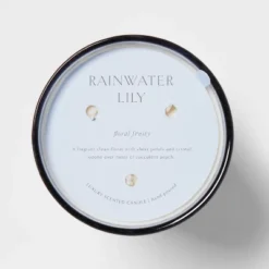 Colored Vase Glass With Dustcover Rainwater Lily Candle Gray - Threshold™ 12 Colored Vase Glass With Dustcover Rainwater Lily Candle Gray - Threshold™ -Decor Home GUEST 6efd91a6 961e 4e90 a80c c65ad3c57740