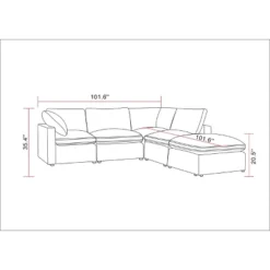 5pc Allandale Modular Sectional Sofa Set - Project 62™ 15 5pc Allandale Modular Sectional Sofa Set - Project 62™ -Decor Home GUEST 6fe5734f a99e 4188 b902 bcc9240740b5