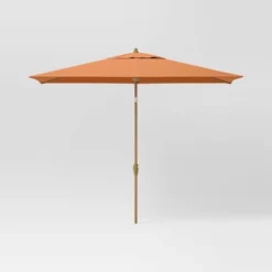 10'x6' Rectangular Market Patio Umbrella - Light Wood Pole - Threshold™ -Decor Home GUEST 7026a379 acb5 40d3 9e28 ea63462c9136