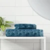 Plush Scallop Towel Teal Blue - Threshold™ -Decor Home GUEST 71451cf9 d361 40c4 82f7 ce5e7c72c5f3