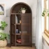 Woven Arched Wood Cabinet - Threshold™ -Decor Home GUEST 73a55bd1 6a6c 4c44 84d9 6effff9a7fc1