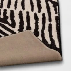 Abstract Lines Rug Black/Tan - Threshold™ -Decor Home GUEST 757eb682 1900 4a81 83c1 dc0e6e4ba4cc