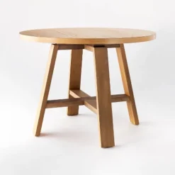 42" Linden Round Wood Dining Table - Threshold™ Designed With Studio McGee -Decor Home GUEST 76f39d84 a190 4b52 8dd9 493baf78d72a