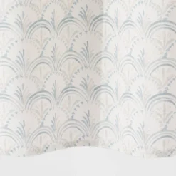 Block Print Scallop Shower Curtain Aqua Blue - Threshold™ -Decor Home GUEST 778a054f a5b3 486b 8a5e 47632fd96cbf