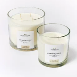 Clear Glass Cypress & Juniper Candle White - Threshold™ Designed With Studio McGee -Decor Home GUEST 7d898c39 8a13 4ddb bd04 1def94ae2a46