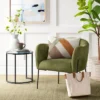 Gladden Rounded Back Anywhere Chair Dark Green - Threshold™ -Decor Home GUEST 7e3968dd 7a30 4c55 99e5 3bace4c79208