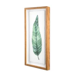 (Set Of 3) 28"x12" Framed Leaves Decorative Wall Art White - Threshold™ -Decor Home GUEST 8176423f 41b8 4092 bb29 d3a72d0feae8