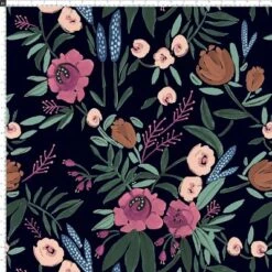 Geller Modern Counter Height Barstool In Botanical Grant Floral Ink - Threshold™ -Decor Home GUEST 82426902 4614 4afe ab09 ea4d76a2f67f