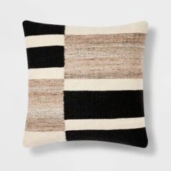 Oversized Blocked Woven Square Throw Pillow - Threshold™ 6 Oversized Blocked Woven Square Throw Pillow - Threshold™ -Decor Home GUEST 864410dc 2c42 4709 81f7 2d6de2ae0e28