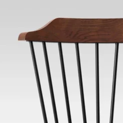 Delway Curved Back Mixed Material Counter Height Barstool Walnut - Threshold™ -Decor Home GUEST 8c09173e d099 4df1 a94e ab93418d7e97