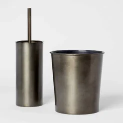 Aluminum Toilet Brush And Holder Set With Aged Metal Finish Gray - Threshold™ 7 Aluminum Toilet Brush And Holder Set With Aged Metal Finish Gray - Threshold™ -Decor Home GUEST 8ef08b23 f6d2 4c7b 8990 b0c2c3aed888