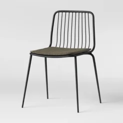 Set Of 2 Sodra Rounded Seat Wire Dining Chair Black - Threshold™ -Decor Home GUEST 8effce97 e2dc 4fb7 9099 59ec57f76588