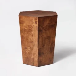 Ogden Burled Wood Accent Table - Threshold™ Designed With Studio McGee -Decor Home GUEST 8fa15145 93ae 43f4 9af7 b064f9a32d65