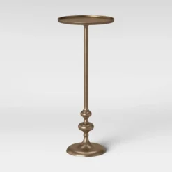 Londonberry Turned Accent Table Brass - Threshold -Decor Home GUEST 9015dc52 48a8 4cd2 9191 c3c1cce8e7c2