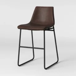 Bowden Faux Leather Counter Height Barstool - Threshold™ -Decor Home GUEST 91eb8b91 2894 41b5 bd56 7f0d7f7ee5f2