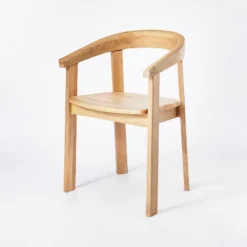 Terra Solid Wood Curved Back Dining Chair - Threshold™ Designed With Studio McGee -Decor Home GUEST 9247e68d 2d42 4de0 acf8 805ddf967c24