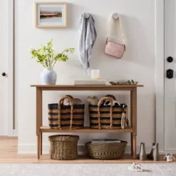 Gretna Narrow Console Table Natural - Threshold™ -Decor Home GUEST 94eb8c76 77dd 4947 a174 c95e76f2a795