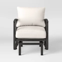 2pc Ryegate Glider Outdoor Patio Chairs, Club Chairs Gray - Threshold™ -Decor Home GUEST 95adfbed e2ab 4d46 9ae5 3cd9a646ab48