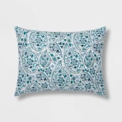 12pc Reversible Paisley Print Comforter & Sheets Set Blue/Dark Teal Blue - Threshold™ -Decor Home GUEST 9c3aee57 f055 427f 9d3b 68371dda1ea5