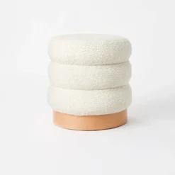 Clarkdale Channel Tufted Ottoman With Wood Base - Threshold™ Designed With Studio McGee -Decor Home GUEST 9e78f4ea 34e1 4b4c 8927 610a96c011f0