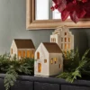 3pc Ceramic House LED Tea Light Holder Set - Threshold™ Designed With Studio McGee -Decor Home GUEST 9ecdefa9 52d0 4069 8aae 2cb98051649a