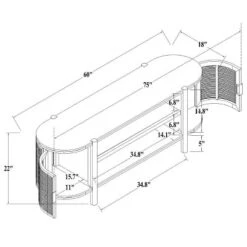 Portola Hills Caned Door TV Stand For TVs Up To 60" - Threshold™ Designed With Studio McGee 24 Portola Hills Caned Door TV Stand For TVs Up To 60" - Threshold™ Designed With Studio McGee -Decor Home GUEST a0956830 d71f 43eb 95fa 09eff023a340