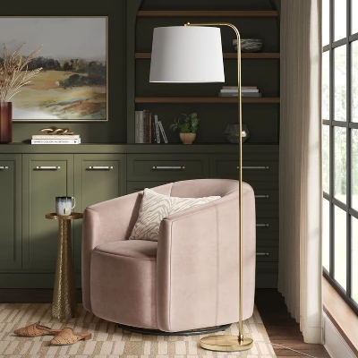 New Traditional Downbridge Floor Lamp Brass - Threshold™ 4 New Traditional Downbridge Floor Lamp Brass - Threshold™ - Image 2