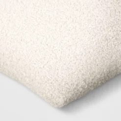Oversized Teddy Boucle Toss Square Throw Pillow - Threshold™ -Decor Home GUEST a26ab696 c541 4a31 bda7 7e21e84b5160