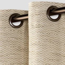 1pc Light Filtering Diamond Weave Window Curtain Panel - Threshold™