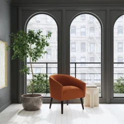 Printers Chair In Textured Linen - Threshold™ -Decor Home GUEST a54af641 c6e2 41ac 8306 f3e065161ac4