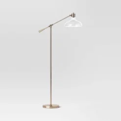 Crosby Bell Floor Lamp Brass With Glass Shade - Threshold™ -Decor Home GUEST a56aefbc c219 4e3d a609 84cc3103cc5e