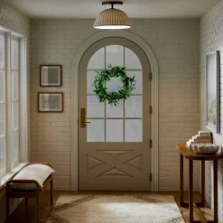 Scalloped Semi-Flush Mount Ceiling Light - Threshold™ Designed With Studio McGee -Decor Home GUEST a87823c3 3fdd 4dba bf1e e256899b5b7c