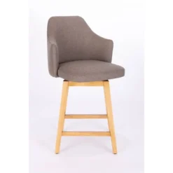 Kinston Swivel Curved Back Upholstered Counter Height Barstool - Threshold™ -Decor Home GUEST ac591056 690f 4419 9a77 7e7acc88ba5d