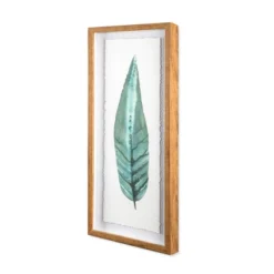 (Set Of 3) 28"x12" Framed Leaves Decorative Wall Art White - Threshold™ -Decor Home GUEST acdaaf97 e396 42ba 9510 65abb8f5a8a9