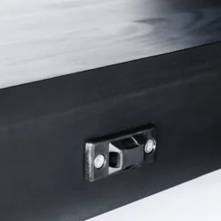 Console Table With Woven Rattan Shelf Black - Threshold™ Designed With Studio McGee -Decor Home GUEST ace694e0 8779 47cd 88e0 f26dc4c34e37