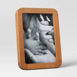 Rounded Corner Medium Wood Single Image Table Frame Brown - Threshold™ -Decor Home GUEST aeaeb5b7 44c7 47fb 8eca 6a931e23c090