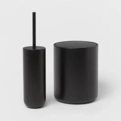 Metal Waste Can Black - Threshold™ -Decor Home GUEST b0320eea b2f7 4cc8 861e 64b66fdb0fcc