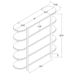57" Portola Hills 5 Shelf Horizontal Bookcase - Threshold™ Designed With Studio McGee -Decor Home GUEST b0ffd2cc a3d5 4cfa 8018 6df7d8fb0ee4