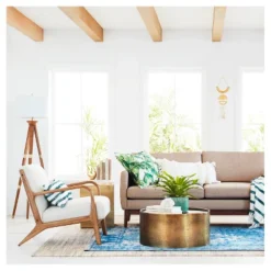 Oak Wood Tripod Floor Lamp Dark Brown - Threshold™ -Decor Home GUEST b186c1da ecf2 4f12 8b8d 1b1894f1a5c5