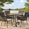 Monroe 2pk Patio Stack Dining Chairs - Tan - Threshold™