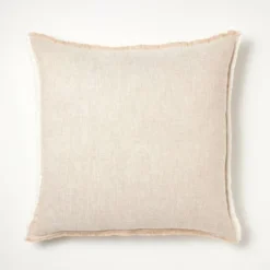 Oversized Reversible Linen Square Throw Pillow With Frayed Edges - Threshold™ Designed With Studio McGee -Decor Home GUEST b24eae29 d0b8 4a56 a4ef 09c04c3955b4