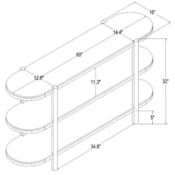 32" Portola Hills 3 Shelf Horizontal Bookcase - Threshold™ Designed With Studio McGee -Decor Home GUEST b29322d3 efb6 44c0 a459 930a88eaa026