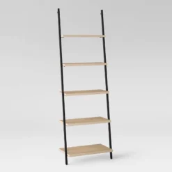 72" Loring 5 Shelf Leaning Bookshelf - Threshold™ -Decor Home GUEST b2f506da fcdc 4735 b10b d49aa58dbbd8