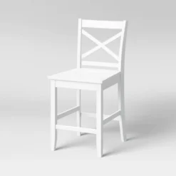 Carey 24" Counter Height Barstool - White - Threshold™ -Decor Home GUEST b4a0b436 9a9d 4ab9 afe2 65a0f82a04ff