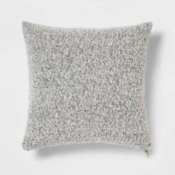 Woven Boucle Square Throw Pillow With Exposed Zipper - Threshold™ -Decor Home GUEST b5159cea 2491 4bb4 a2aa af026918a681