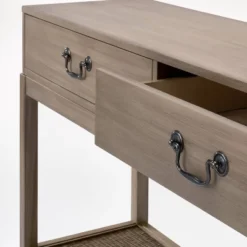 Brandeis Woven Console Table Brown - Threshold™ Designed With Studio McGee -Decor Home GUEST b85f0ef4 7731 4038 aec9 bac43e1890ea