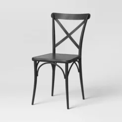 Set Of 2 Malden French Bistro Dining Chair Black - Threshold™ -Decor Home GUEST b98d5729 0c98 484d 974b 0fef9dc964cb